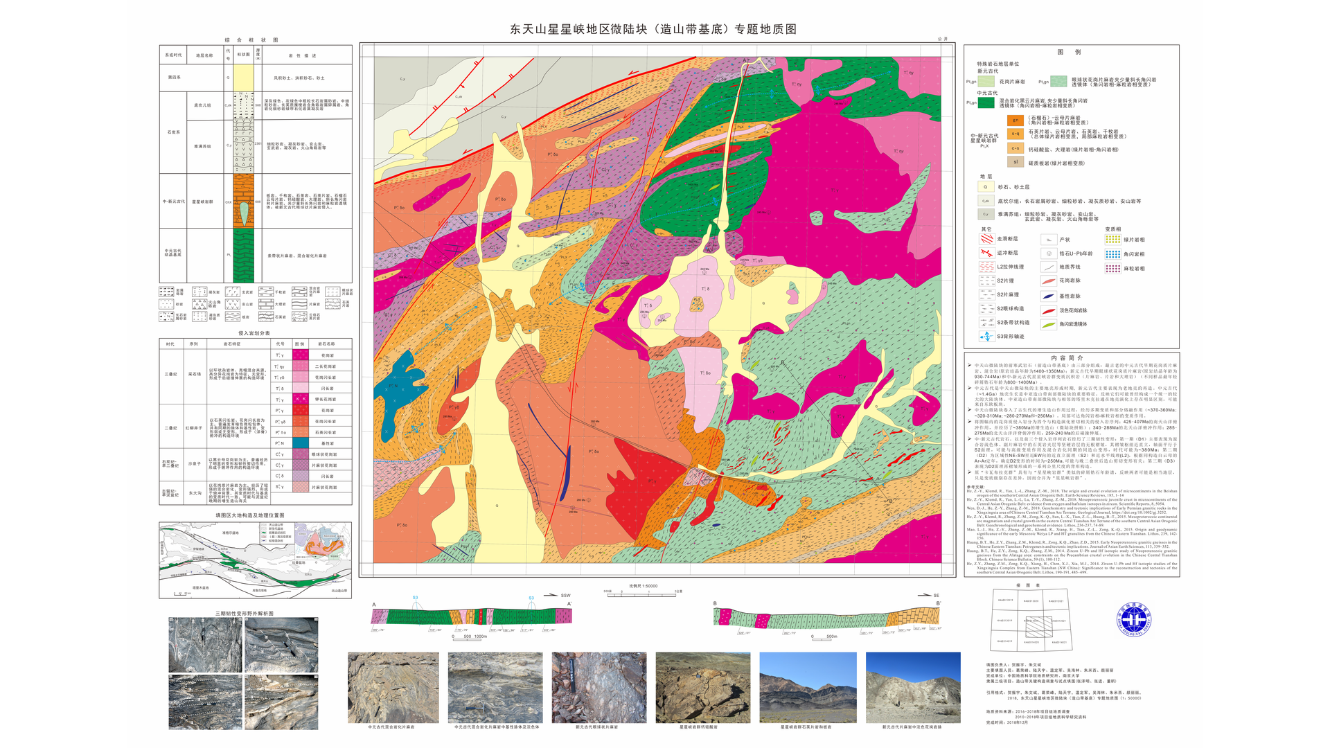 1：5万东天山星星峡地区微陆块（造山带基底）专题地质图