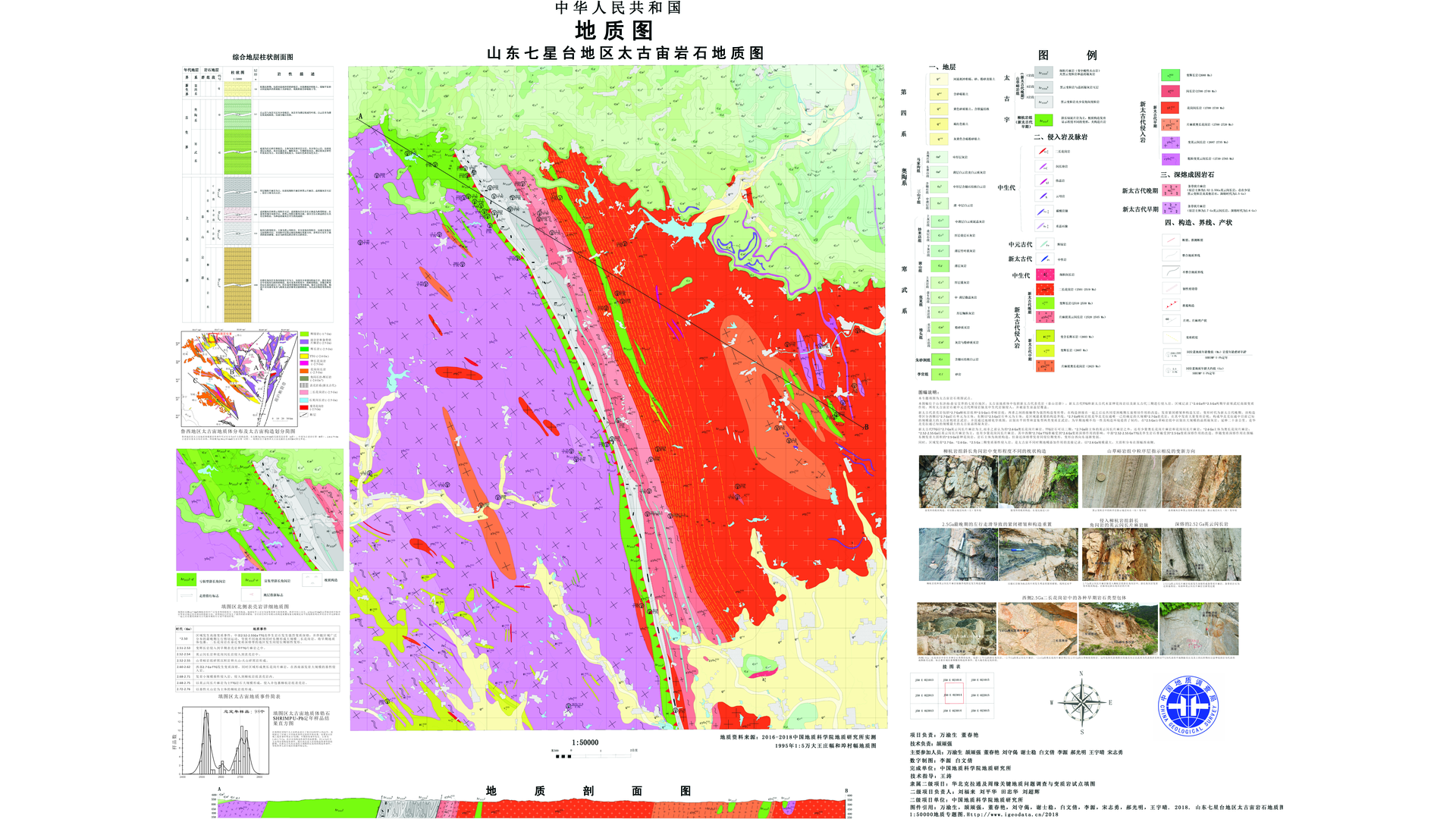 1：5万山东七星台地区太古宙岩石地质图（优秀）